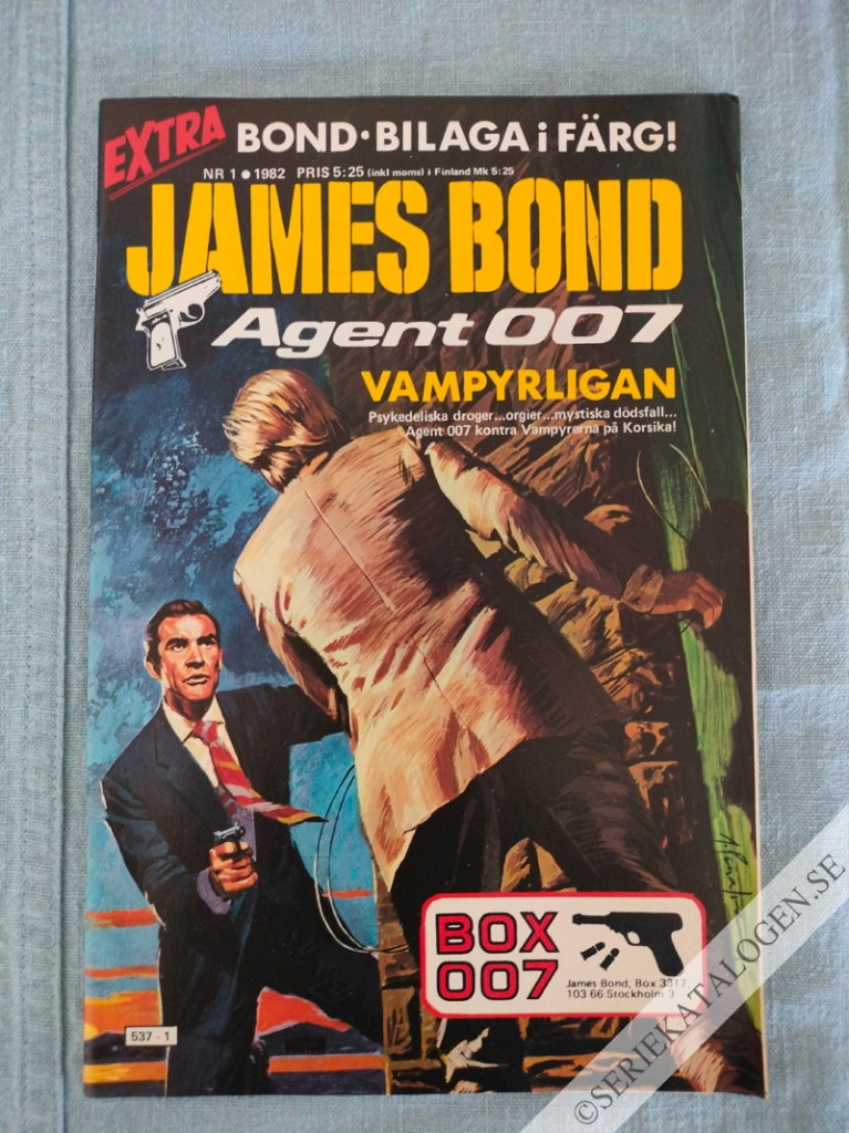 Framsida på James Bond agent 007 #1 (1982)