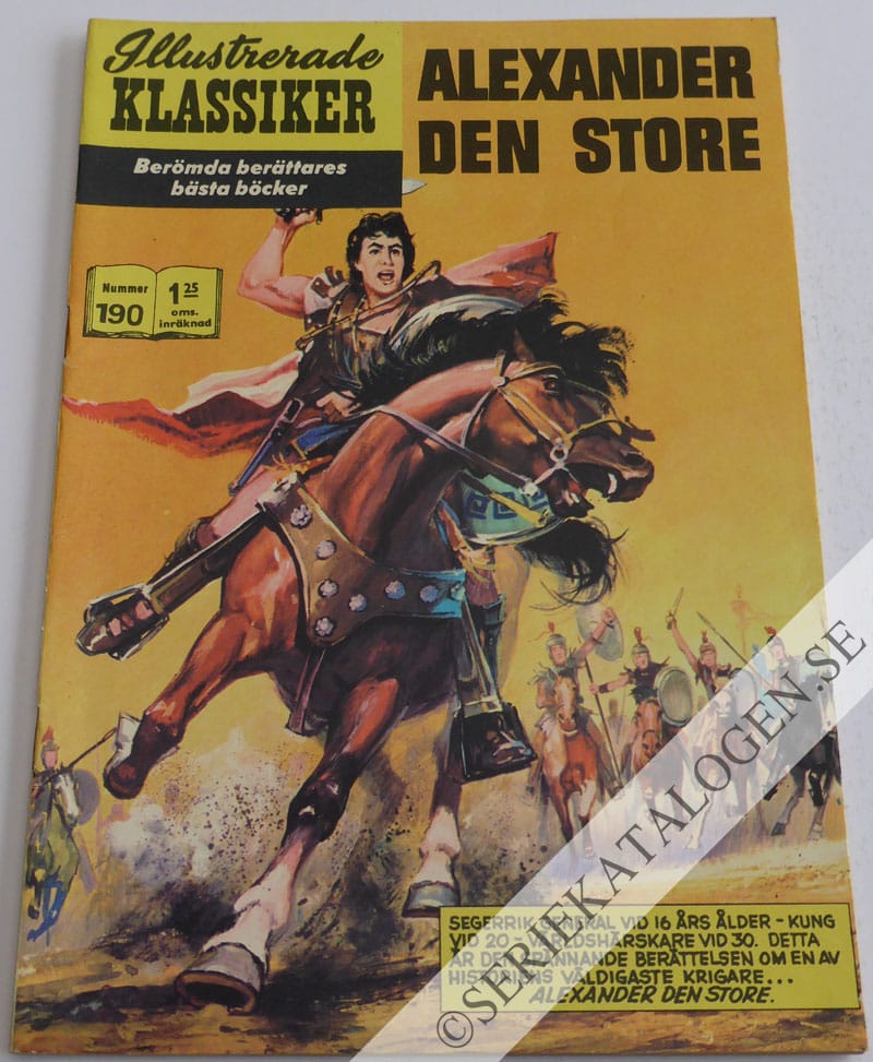 Framsida på Illustrerade Klassiker #190 - Alexander den store (1966)