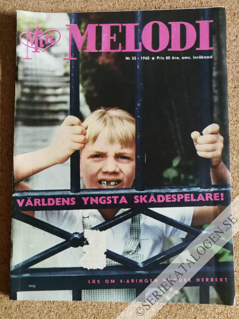 Framsida på Min melodi #33 (1960)