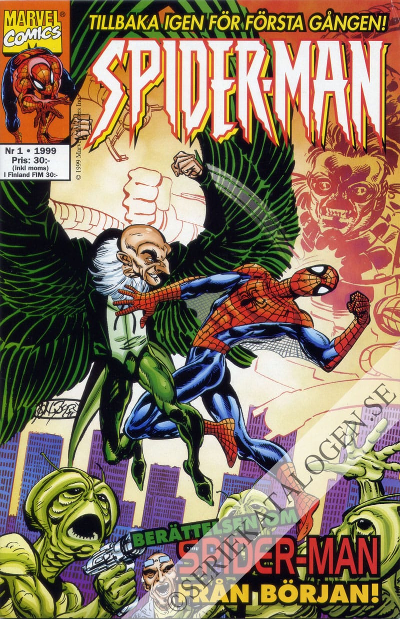 Framsida på Spider-Man #1 (1999) (variant)