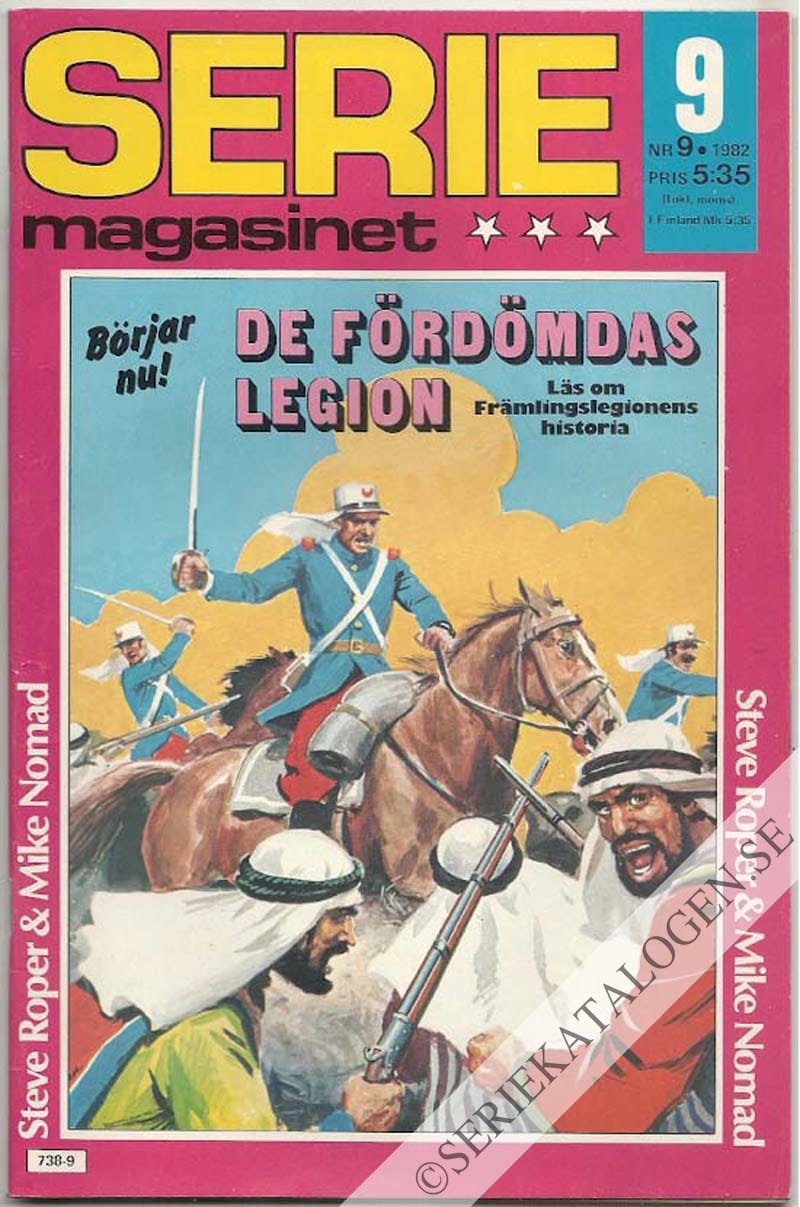 Framsida på Seriemagasinet #9 (1982)