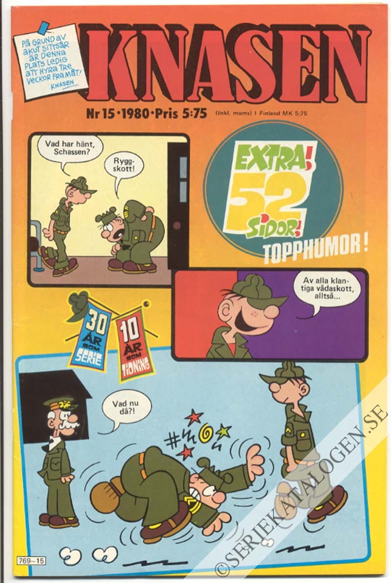Framsida på Knasen #15 (1980)