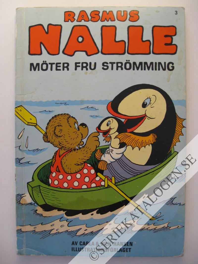 Framsida på Rasmus Nalle Rasmus Nalle möter fru Strömming (1969)