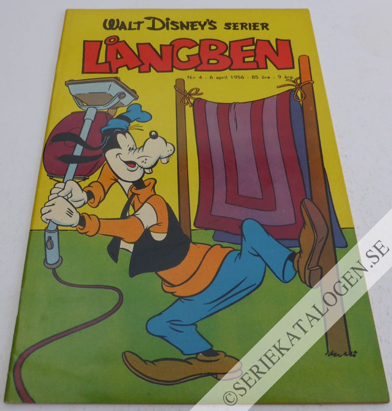 Framsida på Walt Disney's serier Långben (1956)