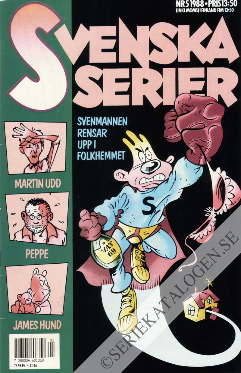 Framsida på Svenska serier #5 (1988)