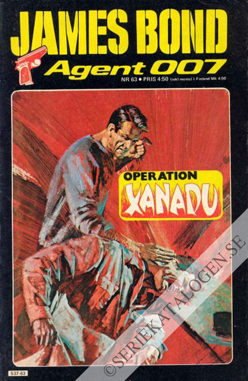 Framsida på James Bond agent 007 #63 (1980)