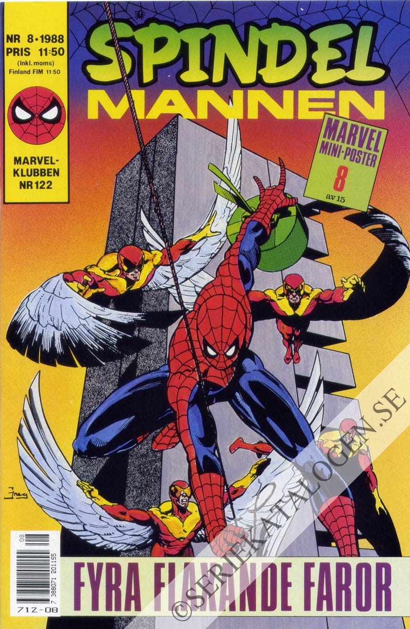 Framsida på Spindelmannen #8 (1988)