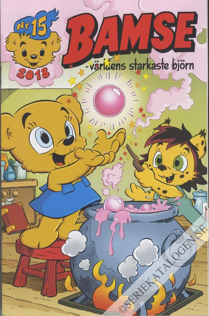 Framsida på Bamse #15 (2018)