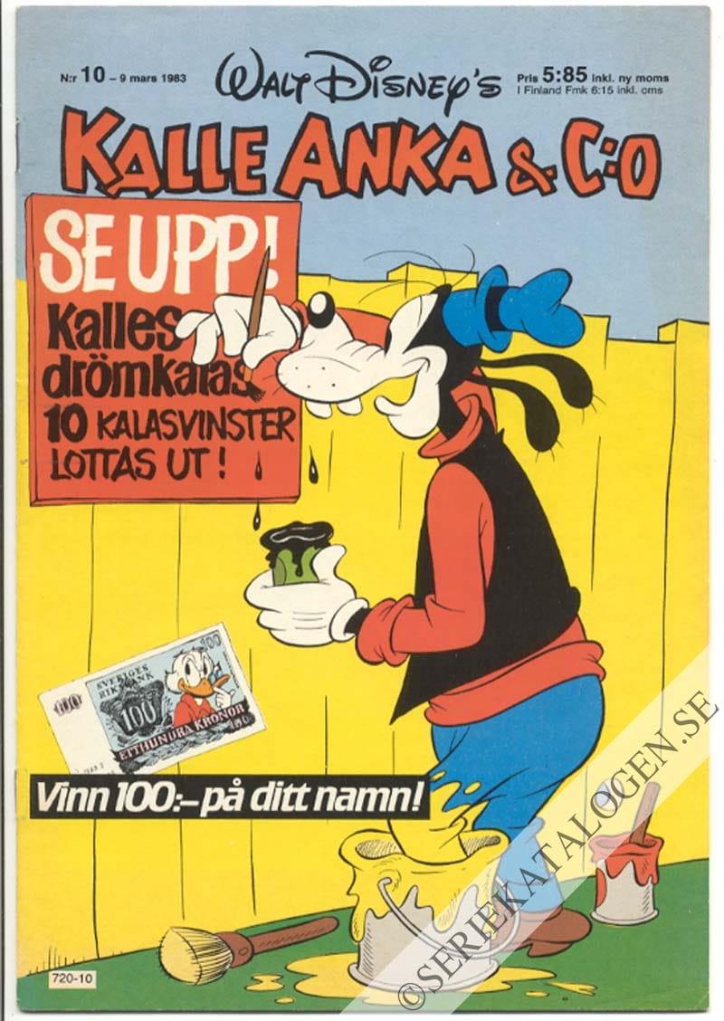 Framsida på Kalle Anka & C:o #10 (1983)
