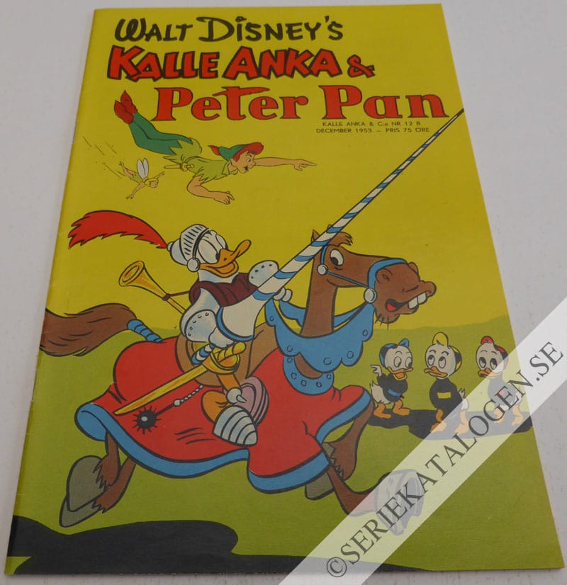 Framsida på Walt Disney's serier Kalle Anka och Peter Pan (1953)