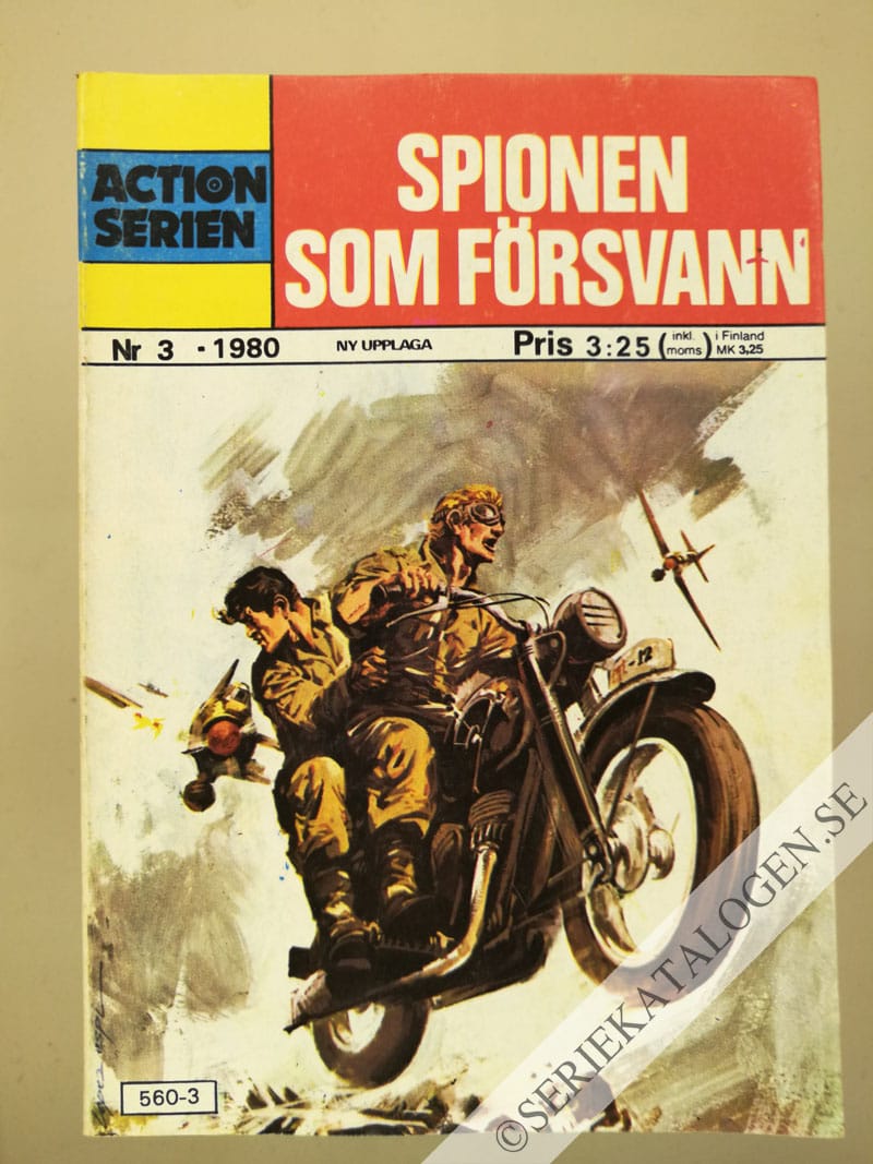 Framsida på Actionserien Spionen som försvann (1980)