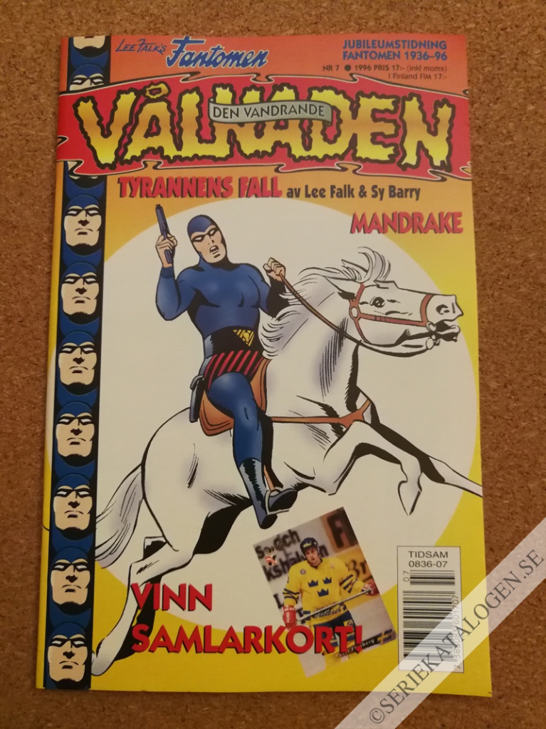 Framsida på Fantomen - den vandrande vålnaden #7 (1996)