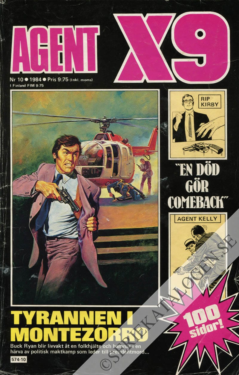 Framsida på Agent X9 #10 (1984)
