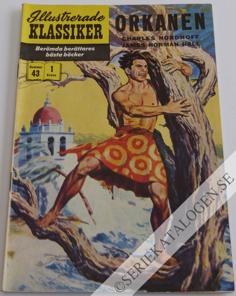 Framsida på Illustrerade Klassiker Orkanen (1957)