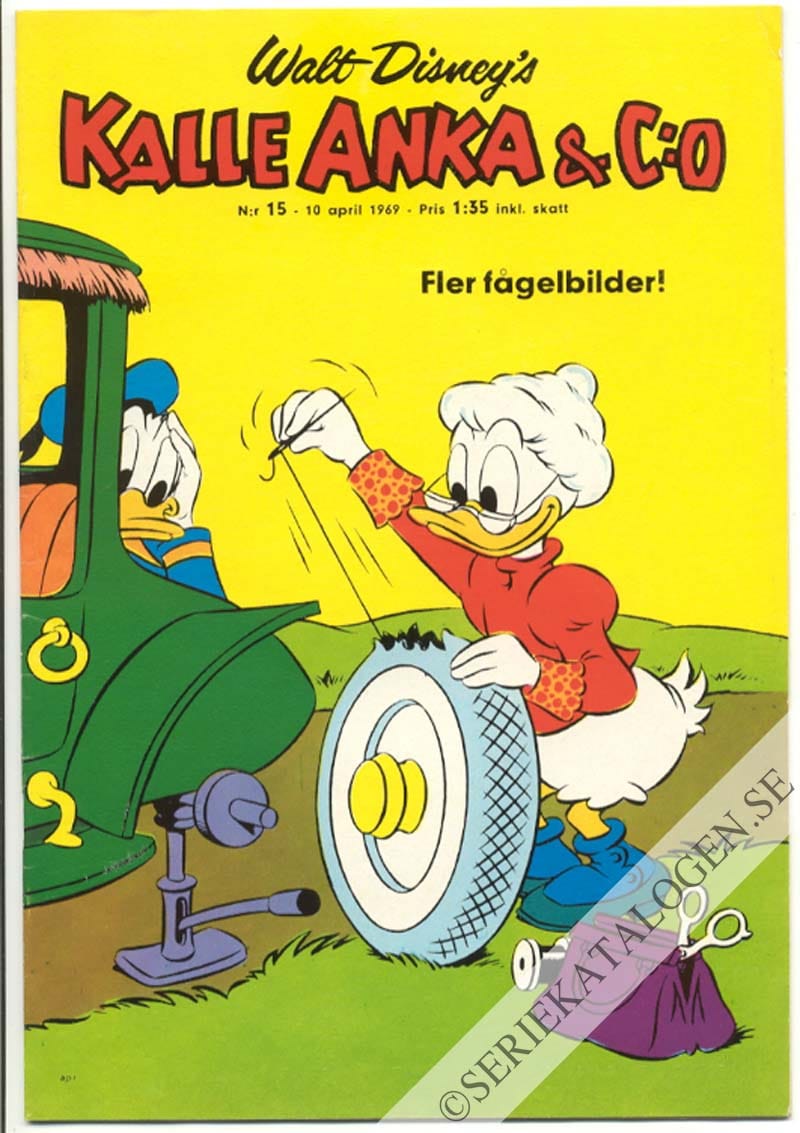 Framsida på Kalle Anka & C:o #15 (1969)