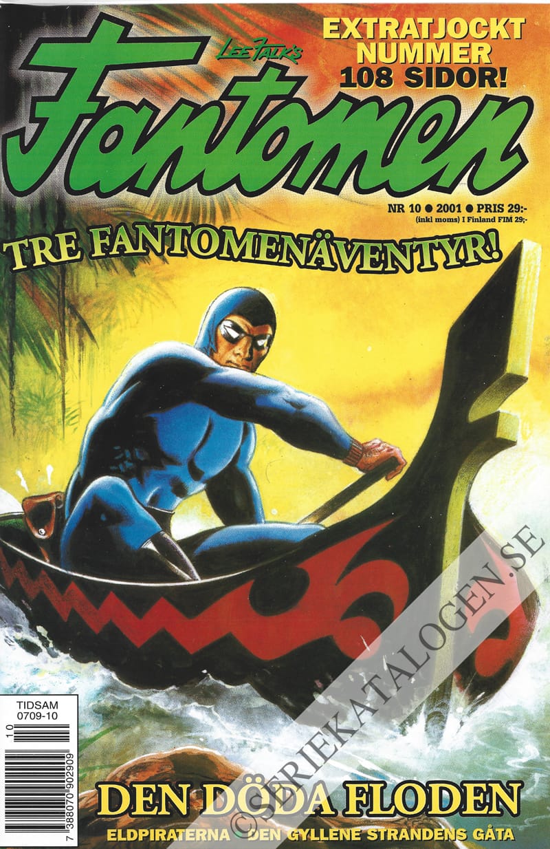 Framsida på Fantomen #10 (2001)