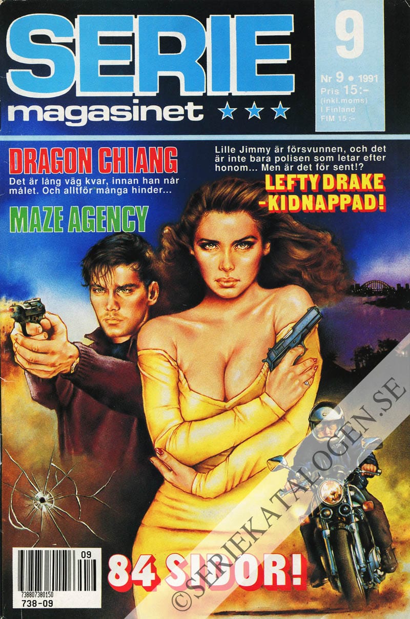Framsida på Seriemagasinet #9 (1991)