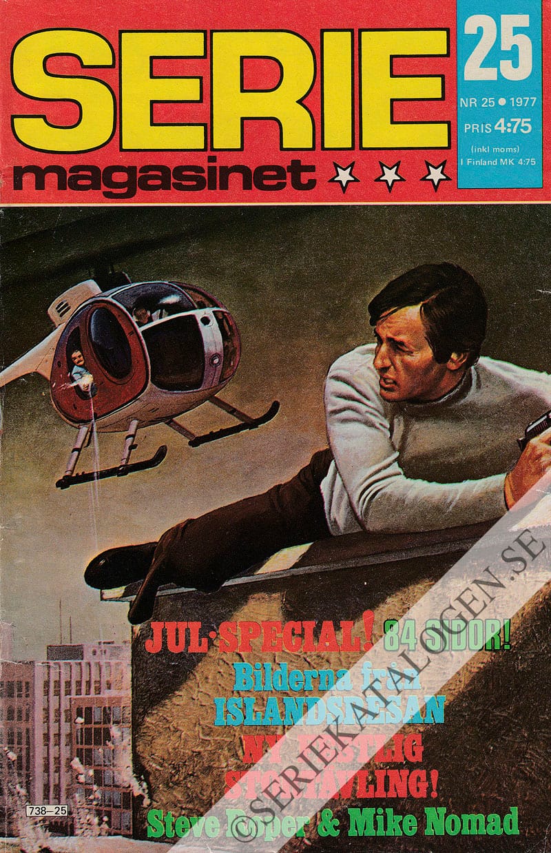 Framsida på Seriemagasinet #25 (1977)