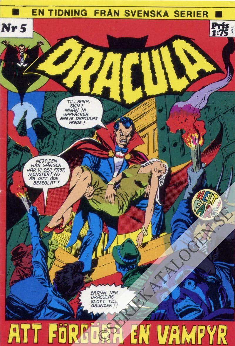 Framsida på Dracula #5 (1973)
