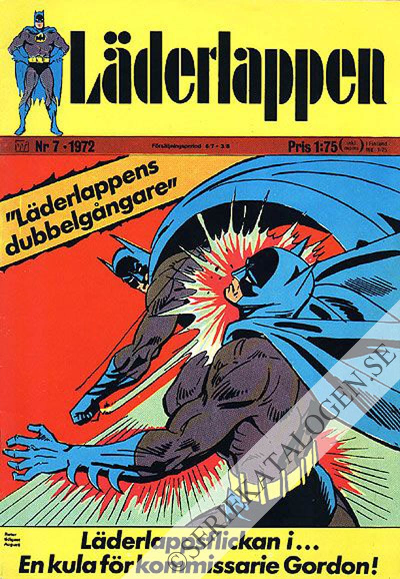 Framsida på Läderlappen och Robin #7 (1972)