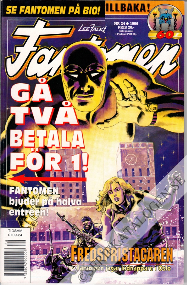 Framsida på Fantomen #24 (1996)