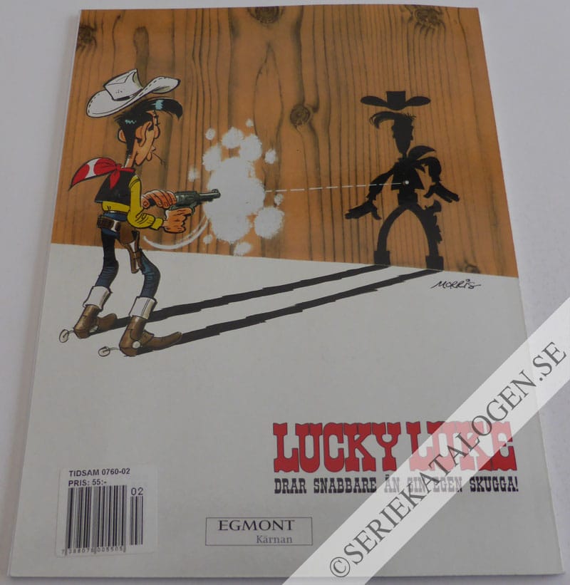 Baksida på Lucky Luke går över gränsen (2004)