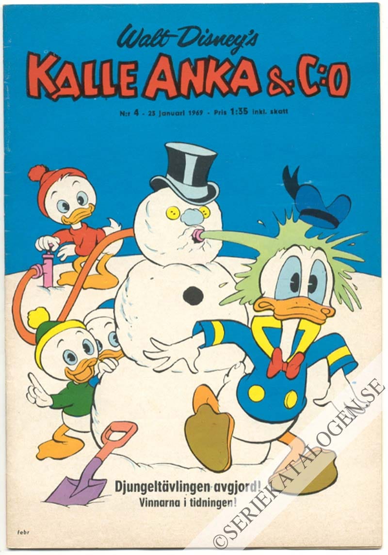 Framsida på Kalle Anka & C:o #4 (1969)
