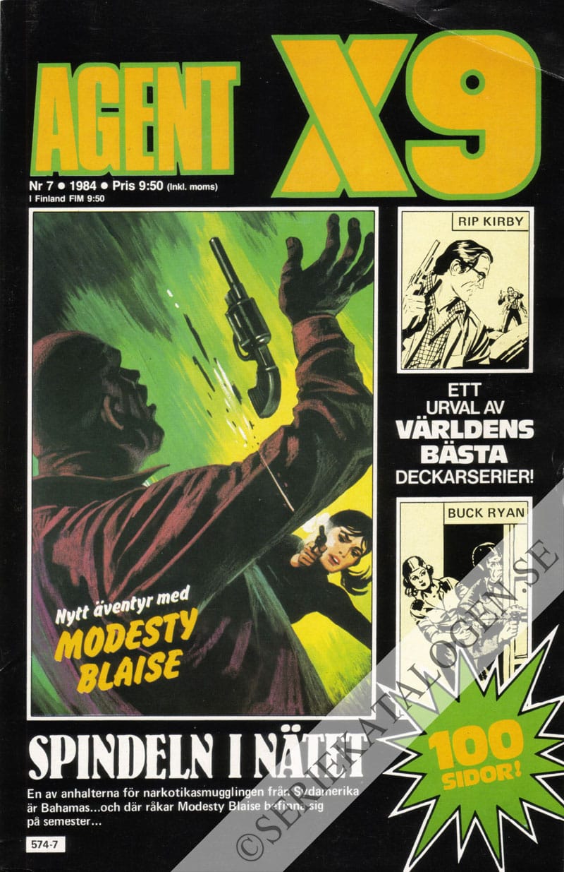 Framsida på Agent X9 #7 (1984)