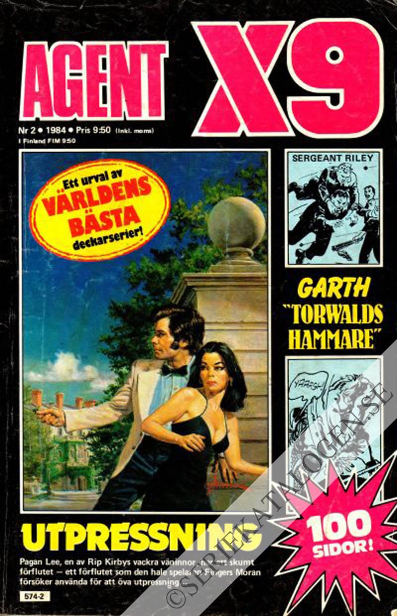 Framsida på Agent X9 #2 (1984)