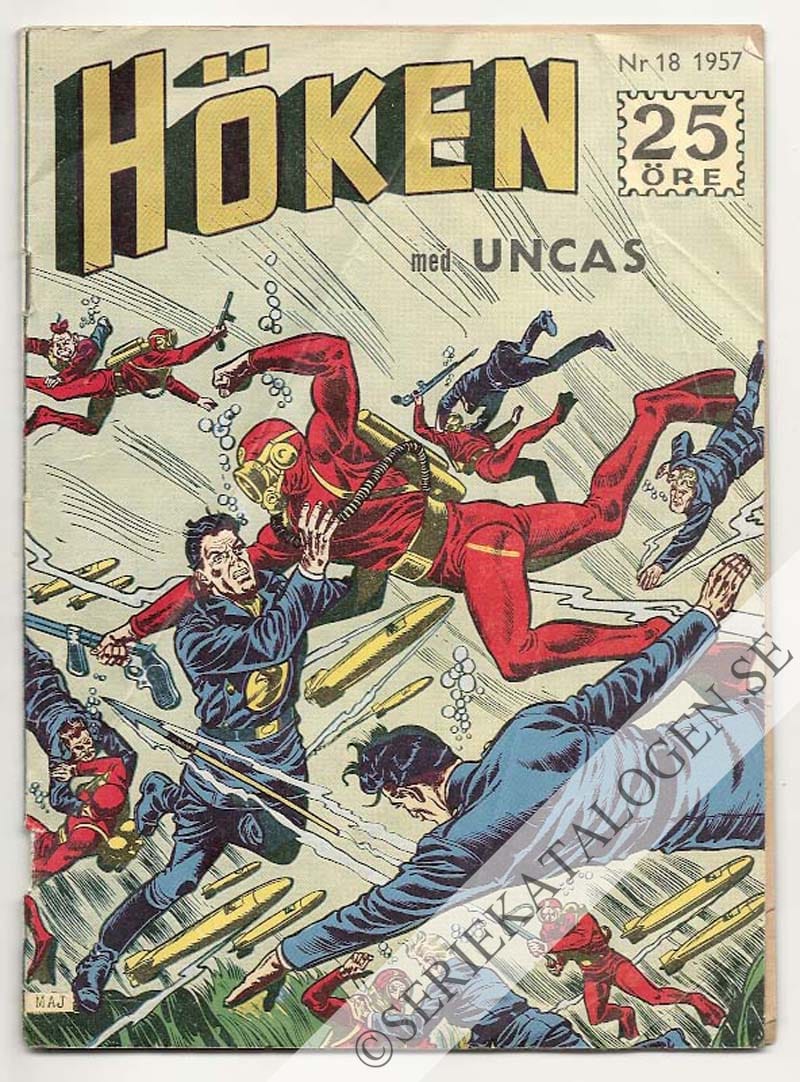 Framsida på Höken #18 (1957)