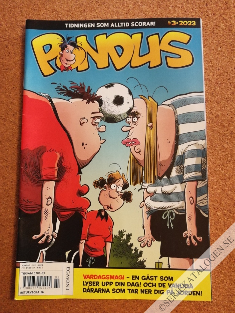 Framsida på Pondus #3 (2023)