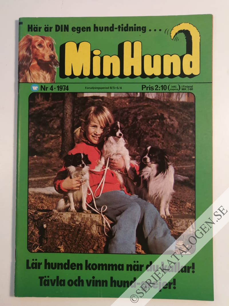 Framsida på Min hund #4 (1974)