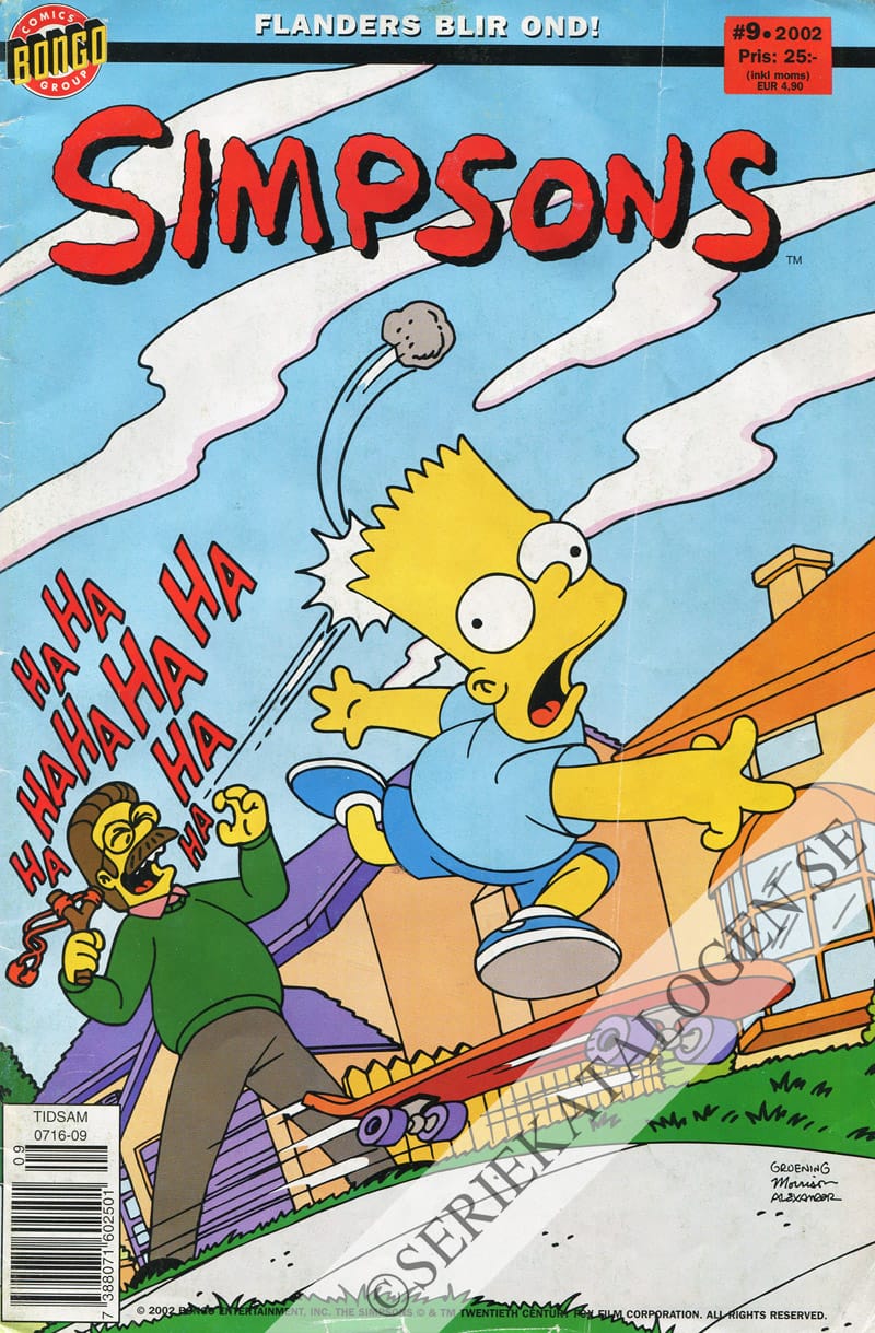 Framsida på Simpsons #9 (2002)