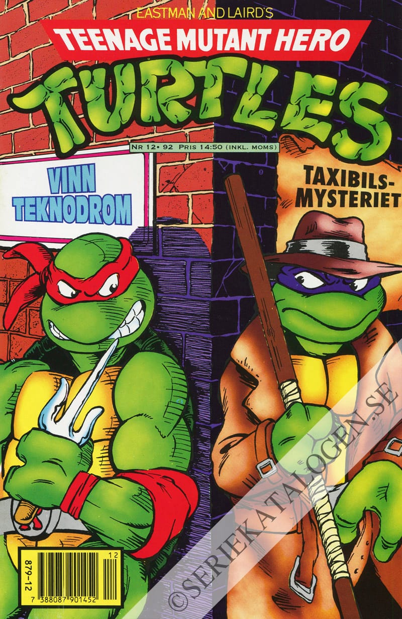 Framsida på Teenage mutant hero turtles #12 (1992)