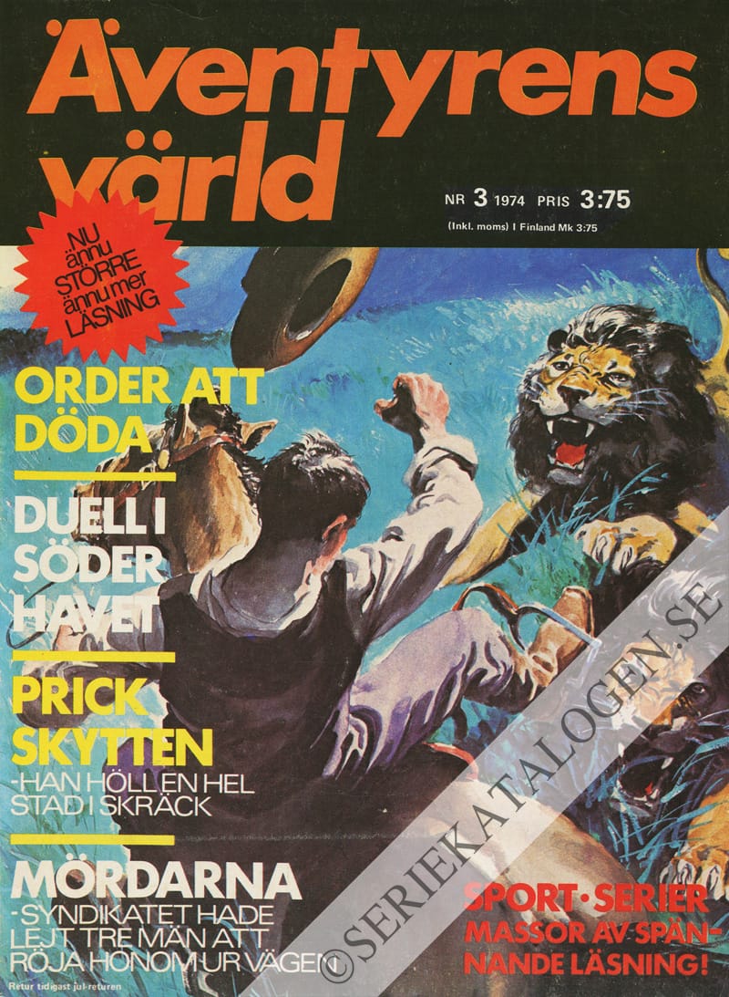 Framsida på Äventyrens värld #3 (1974)