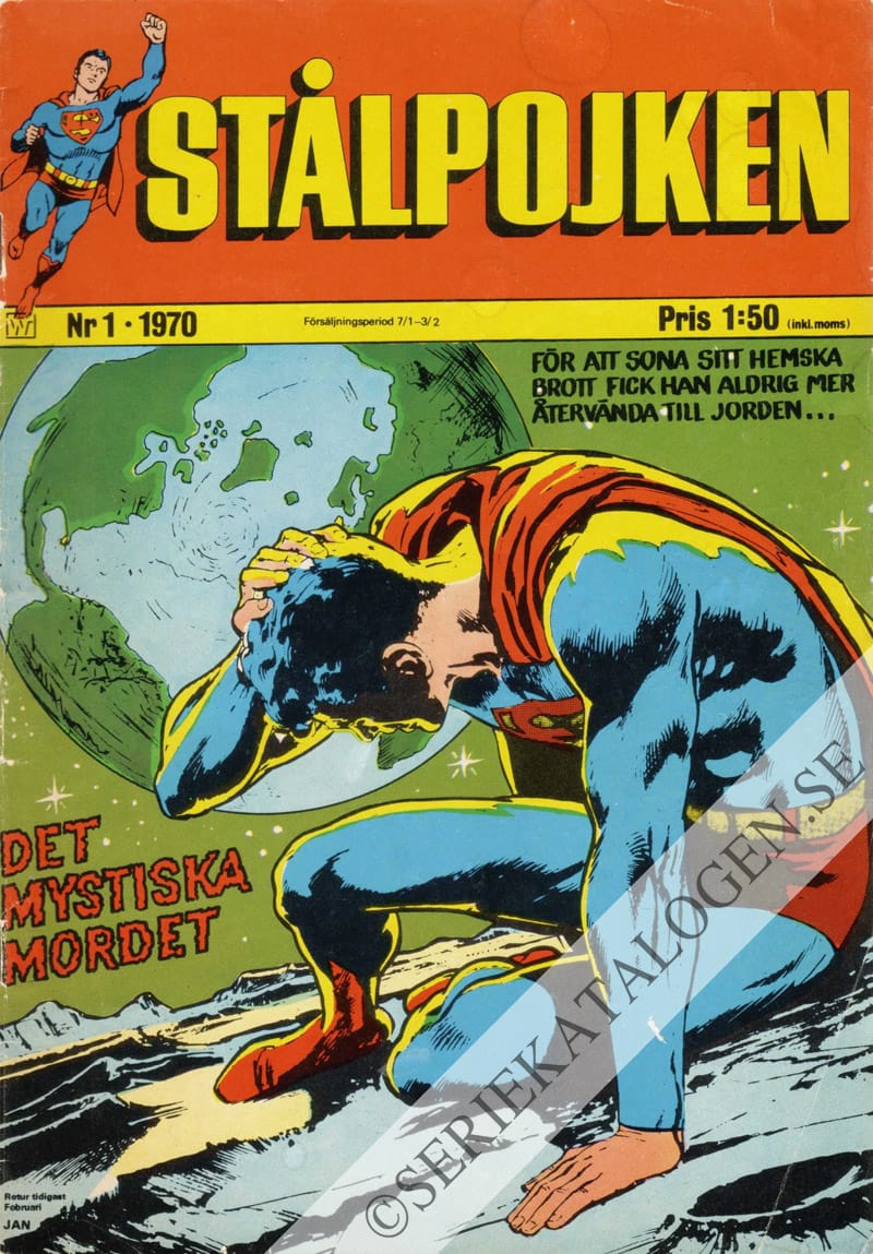 Framsida på Stålpojken #1 (1970)