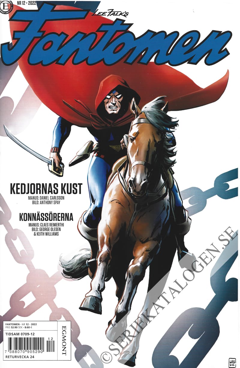 Framsida på Fantomen #12 (2022)
