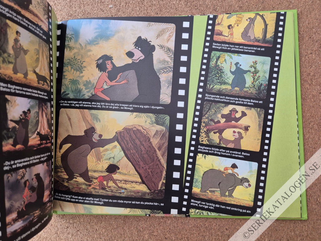 Exempel på Djungelboken - Hela berättelsen lättläst och illustrerad med mer än 140 färgbilder direkt ur långfilmen (1979)