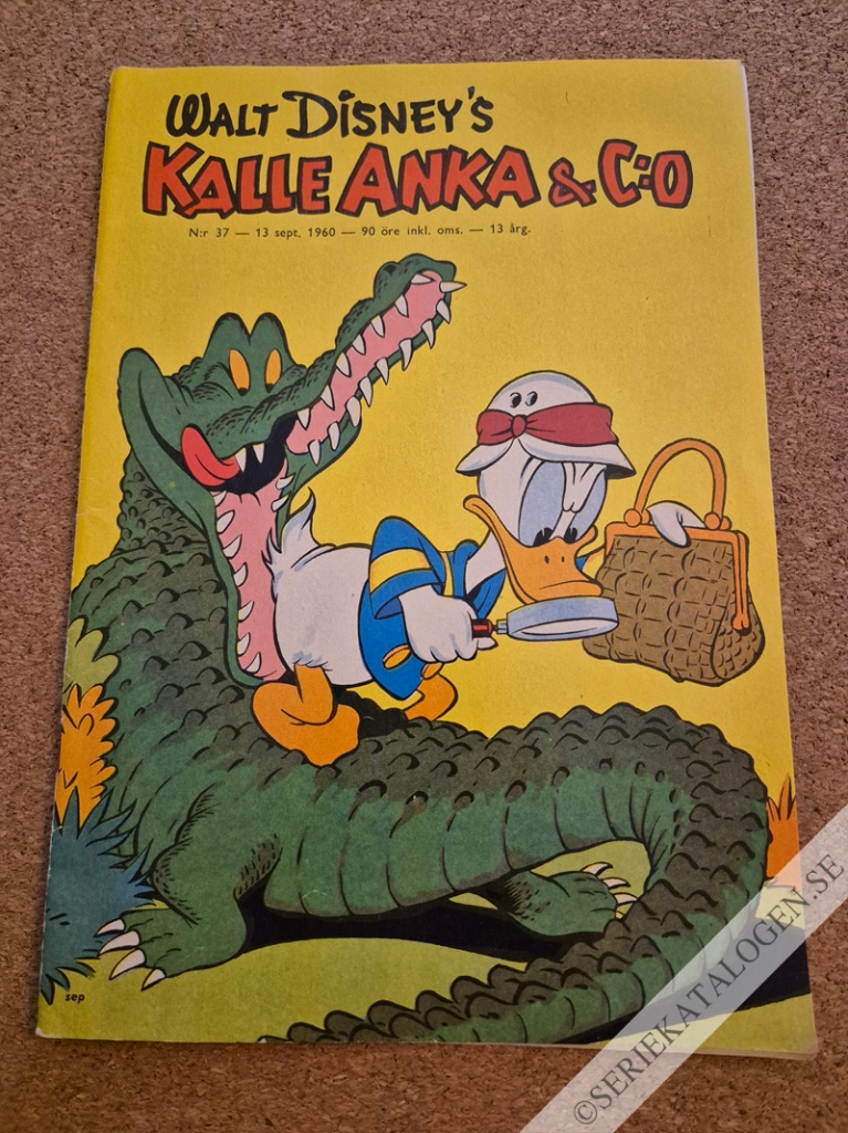 Framsida på Kalle Anka & C:o #37 (1960)