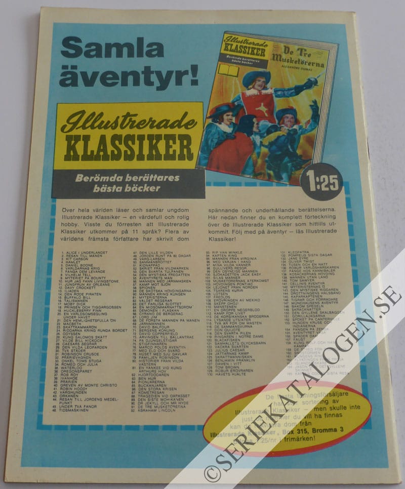 Baksida på I kaffrernas våld (1966)