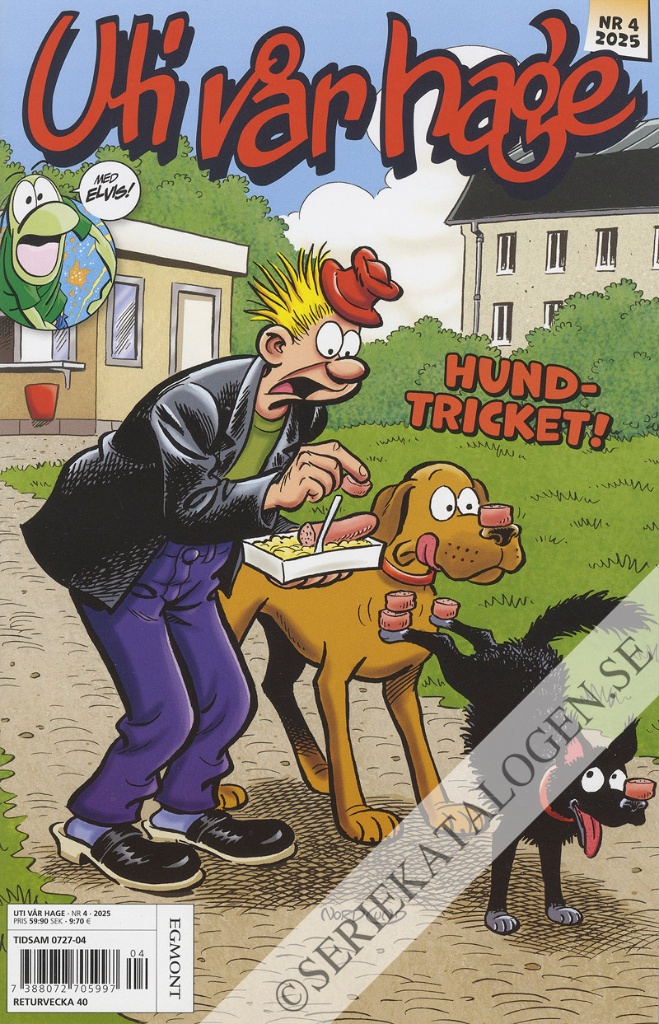 Framsida på Uti vår hage #4 - Hundtricket! (2025)