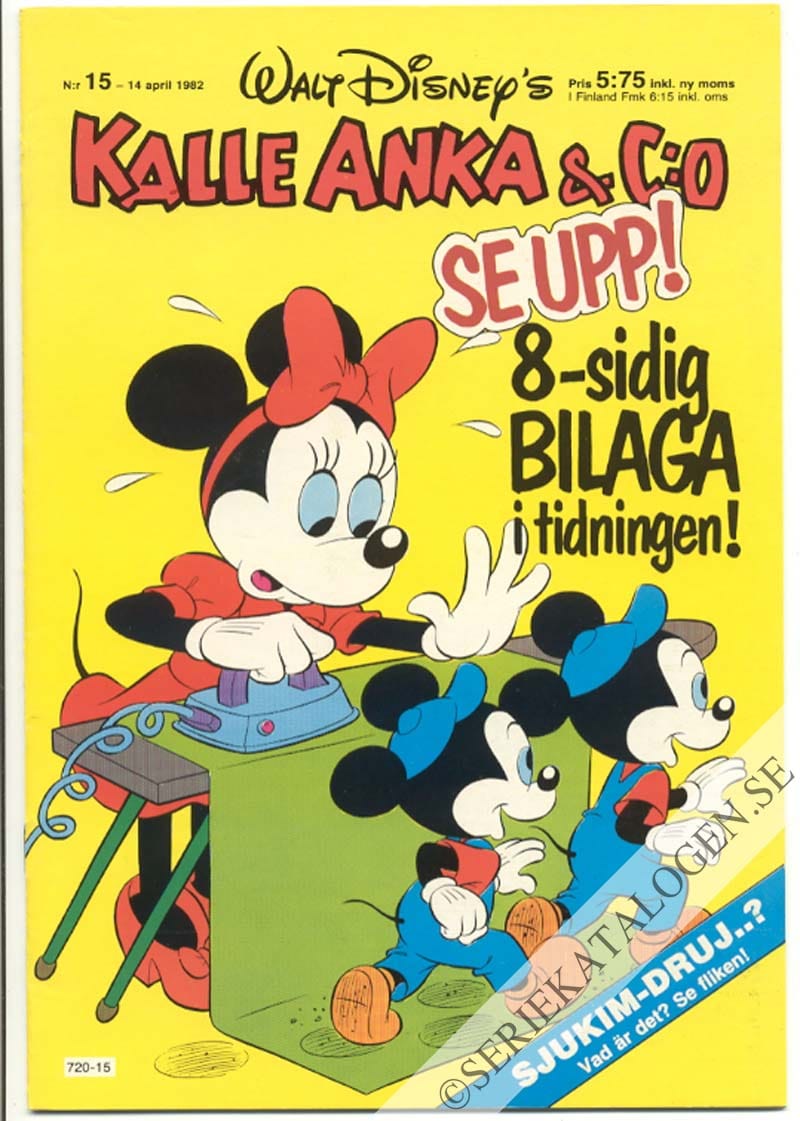 Framsida på Kalle Anka & C:o #15 (1982)