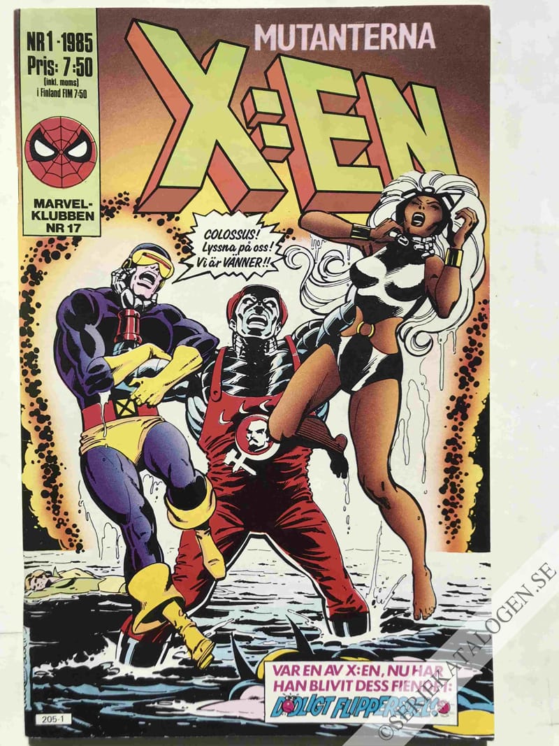Framsida på X:en #1 (1985)