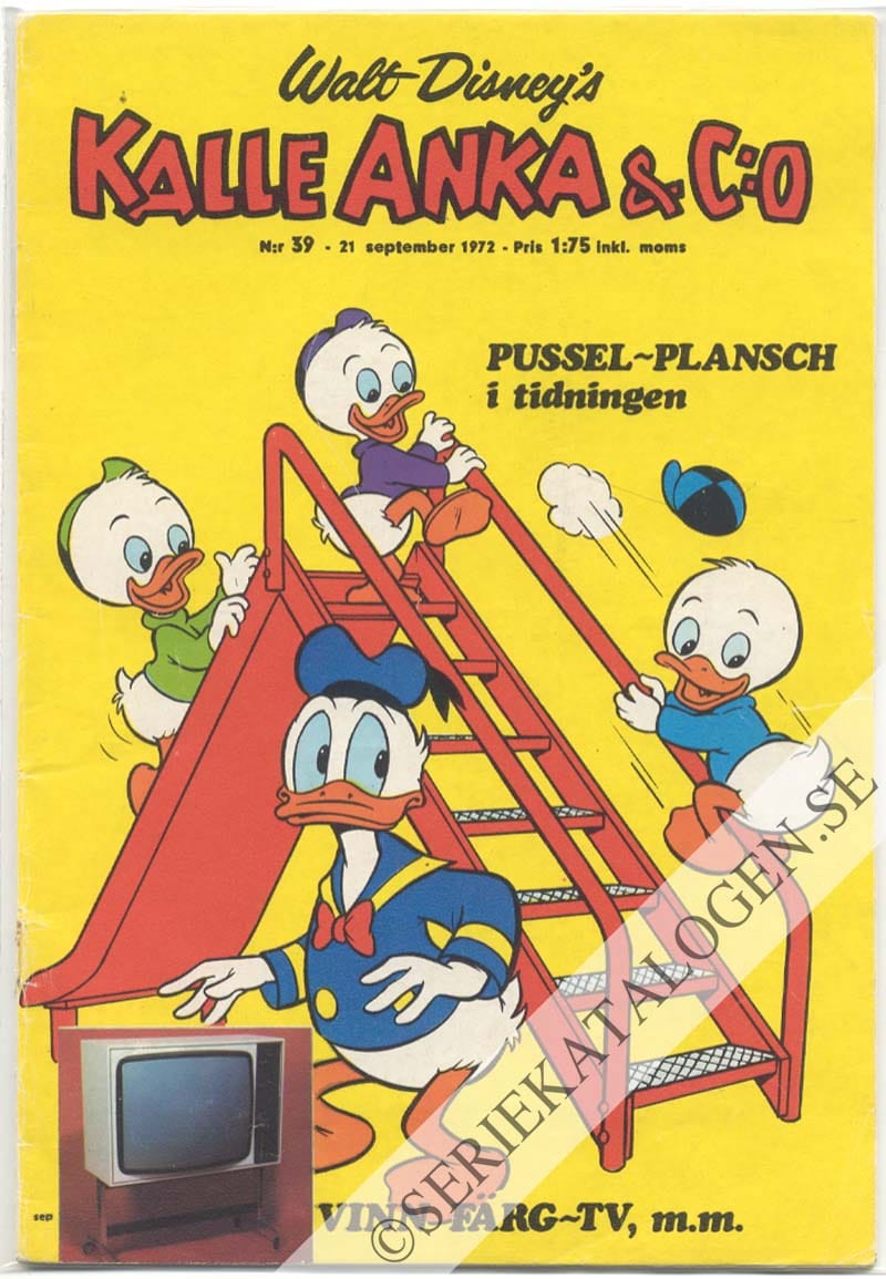 Framsida på Kalle Anka & C:o #39 (1972)