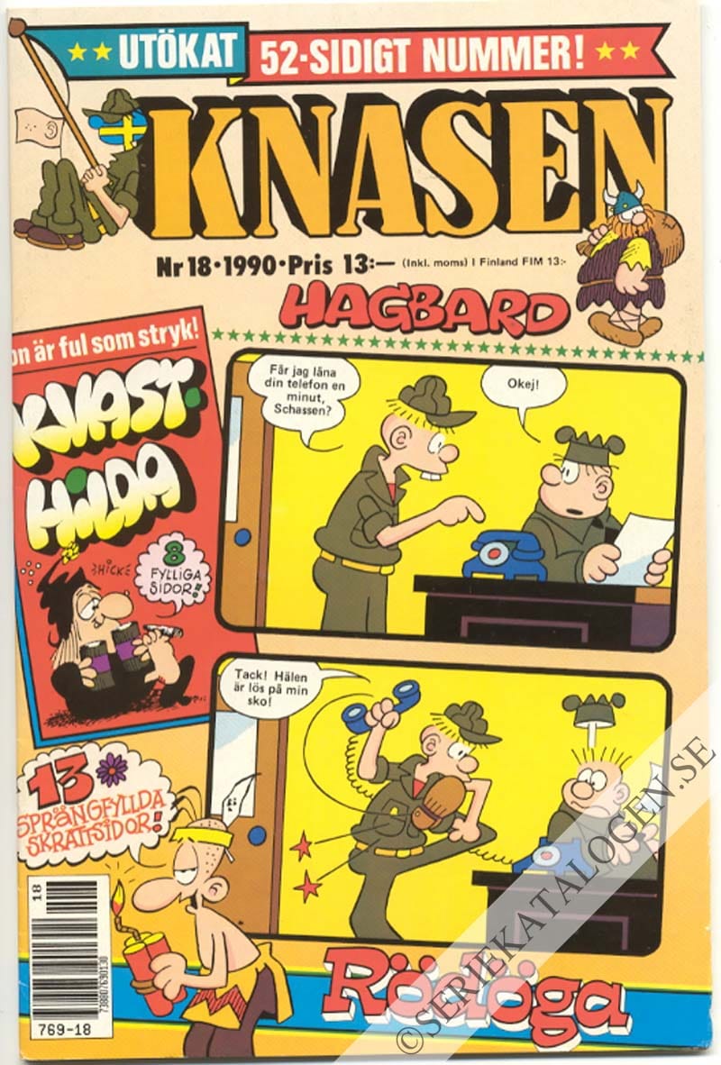 Framsida på Knasen #18 (1990)