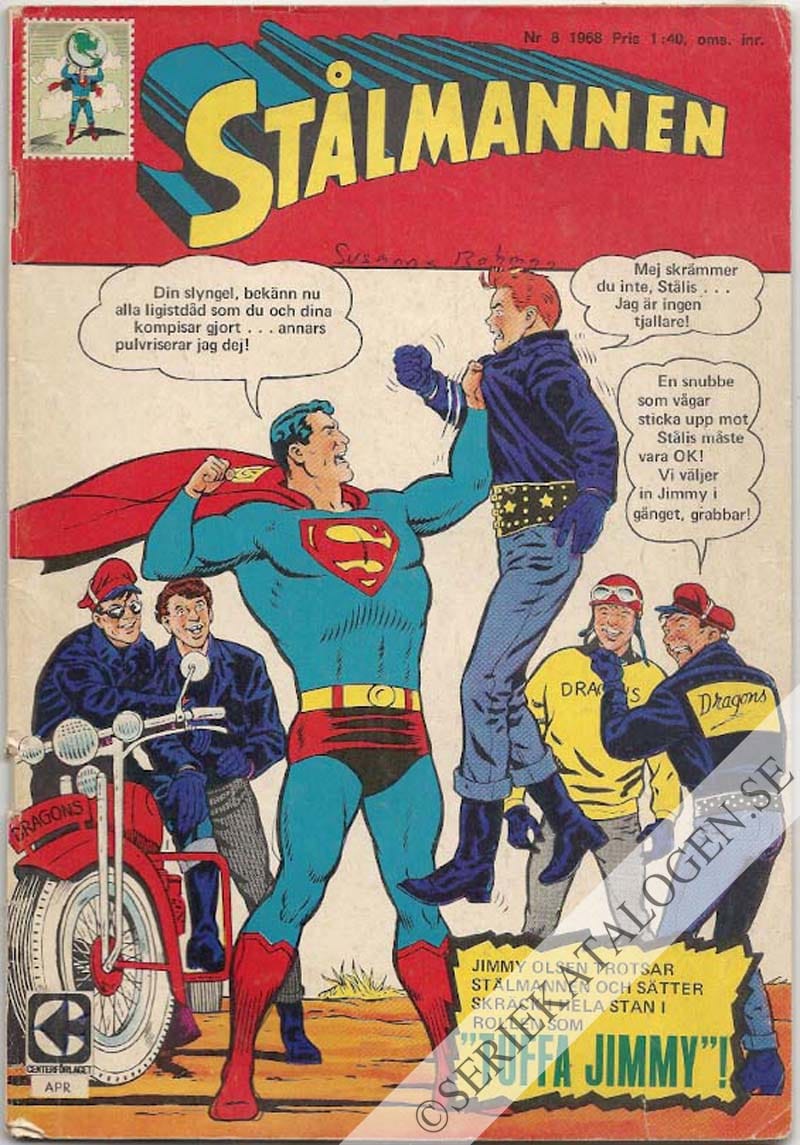 Framsida på Stålmannen #8 (1968)