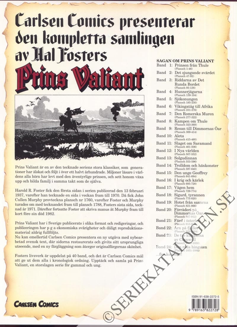 Baksida på Den röda hingsten (2001)
