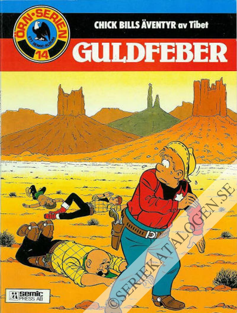 Framsida på Chick Bills äventyr Guldfeber (1983)