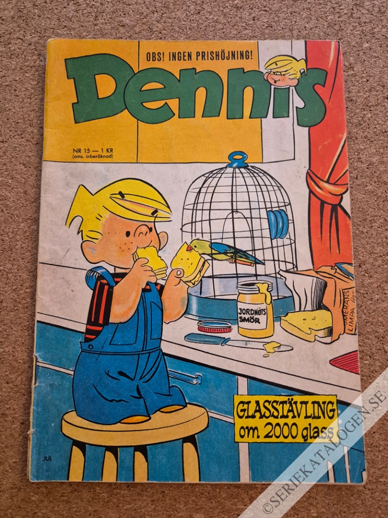 Framsida på Dennis #15 (1965)