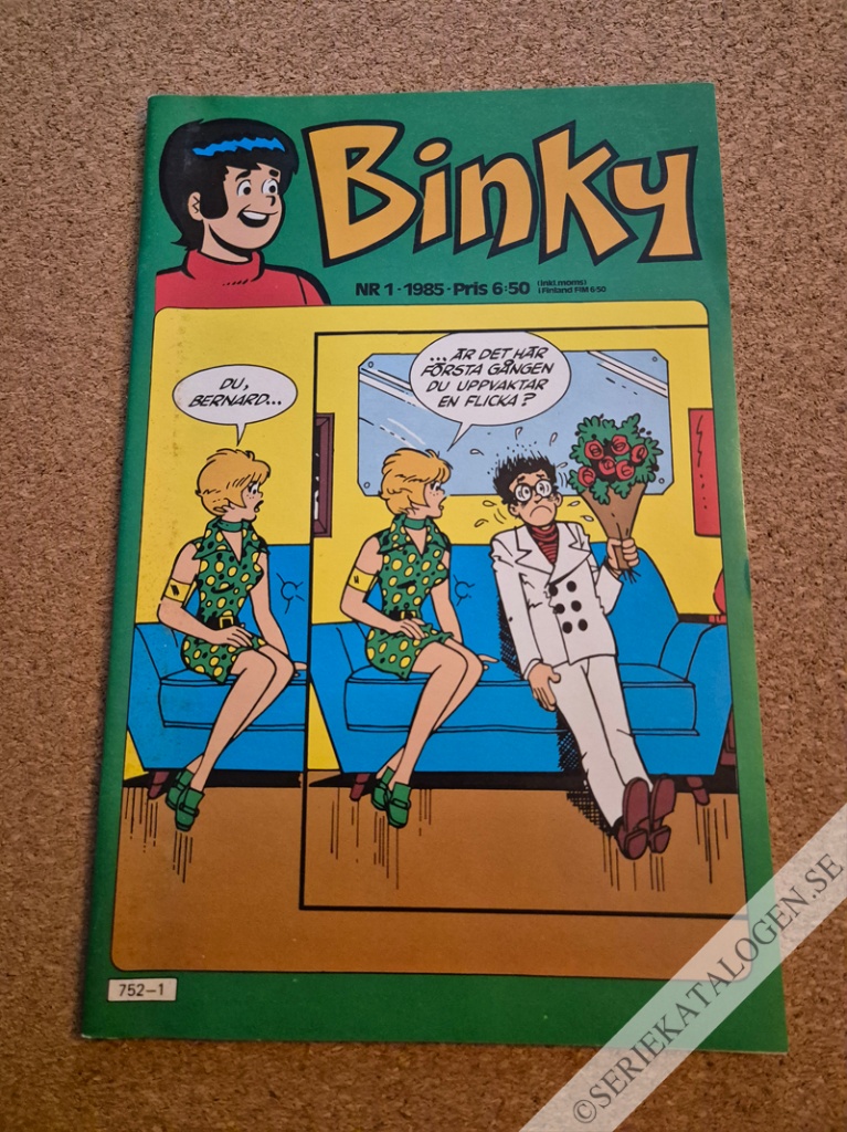 Framsida på Binky #1 (1985)